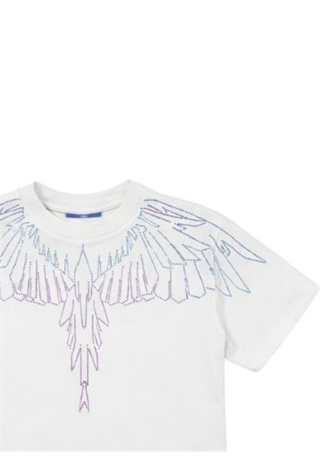 T-shirt bambina bianca in cotone MARCELO BURLON | GTH110BIANCO